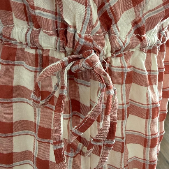 Max Studio orange and White Checkered Dress - Picture 2 of 3